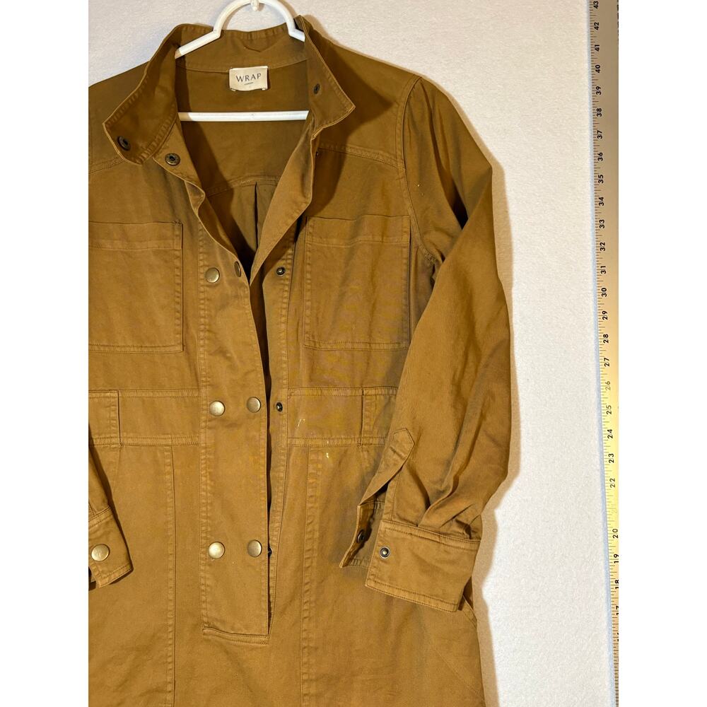 Wrap London Cotton Jacket Brown Womens Size 6